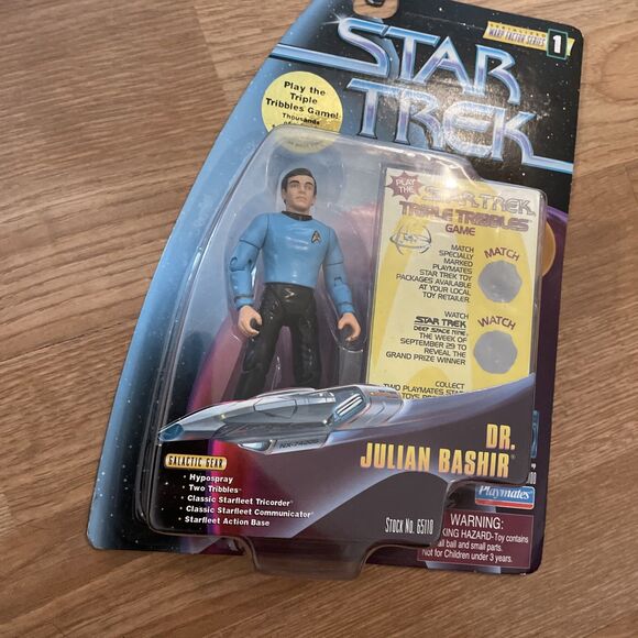 Star Trek Warp Factor Series 1 Dr. Julian Bashir Action Figure 1997 Playmates - Picture 2 of 8